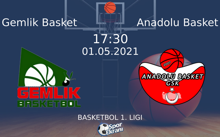 01 Mayıs 2021 Gemlik Basket vs Anadolu Basket maçı Hangi Kanalda Saat Kaçta Yayınlanacak? 01 Mayıs 2021 Gemlik Basket vs Anadolu Basket maçı Hangi Kanalda Saat Kaçta Yayınlanacak?