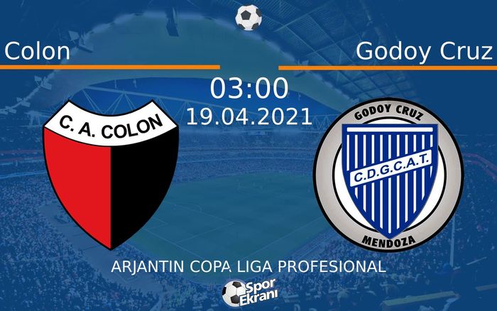 19 Nisan 2021 Colon vs Godoy Cruz maçı Hangi Kanalda Saat Kaçta Yayınlanacak? 19 Nisan 2021 Colon vs Godoy Cruz maçı Hangi Kanalda Saat Kaçta Yayınlanacak?