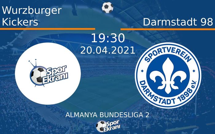 20 Nisan 2021 Wurzburger Kickers vs Darmstadt 98 maçı Hangi Kanalda Saat Kaçta Yayınlanacak? 20 Nisan 2021 Wurzburger Kickers vs Darmstadt 98 maçı Hangi Kanalda Saat Kaçta Yayınlanacak?