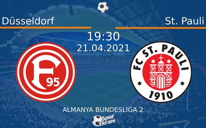 21 Nisan 2021 Düsseldorf vs St. Pauli maçı Hangi Kanalda Saat Kaçta Yayınlanacak? 21 Nisan 2021 Düsseldorf vs St. Pauli maçı Hangi Kanalda Saat Kaçta Yayınlanacak?