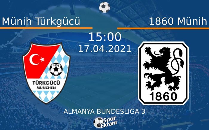 17 Nisan 2021 Münih Türkgücü vs 1860 Münih maçı Hangi Kanalda Saat Kaçta Yayınlanacak? 17 Nisan 2021 Münih Türkgücü vs 1860 Münih maçı Hangi Kanalda Saat Kaçta Yayınlanacak?