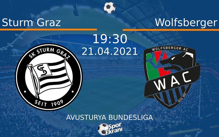 21 Nisan 2021 Sturm Graz vs Wolfsberger maçı Hangi Kanalda Saat Kaçta Yayınlanacak? 21 Nisan 2021 Sturm Graz vs Wolfsberger maçı Hangi Kanalda Saat Kaçta Yayınlanacak?