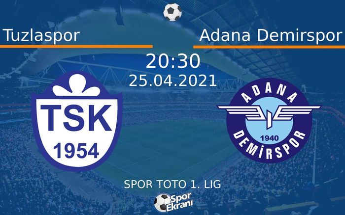 25 Nisan 2021 Tuzlaspor vs Adana Demirspor maçı Hangi Kanalda Saat Kaçta Yayınlanacak? 25 Nisan 2021 Tuzlaspor vs Adana Demirspor maçı Hangi Kanalda Saat Kaçta Yayınlanacak?
