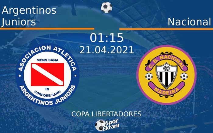 21 Nisan 2021 Argentinos Juniors vs Nacional maçı Hangi Kanalda Saat Kaçta Yayınlanacak? 21 Nisan 2021 Argentinos Juniors vs Nacional maçı Hangi Kanalda Saat Kaçta Yayınlanacak?