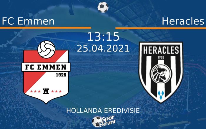 25 Nisan 2021 FC Emmen vs Heracles maçı Hangi Kanalda Saat Kaçta Yayınlanacak? 25 Nisan 2021 FC Emmen vs Heracles maçı Hangi Kanalda Saat Kaçta Yayınlanacak?
