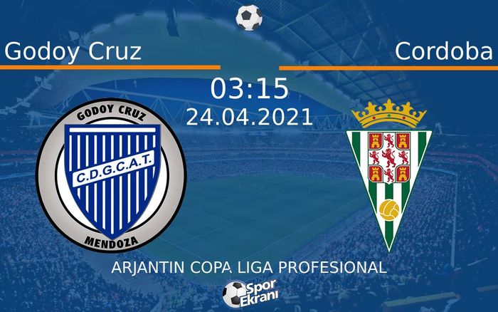 24 Nisan 2021 Godoy Cruz vs Cordoba maçı Hangi Kanalda Saat Kaçta Yayınlanacak? 24 Nisan 2021 Godoy Cruz vs Cordoba maçı Hangi Kanalda Saat Kaçta Yayınlanacak?