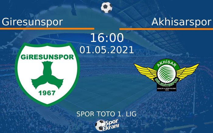 01 Mayıs 2021 Giresunspor vs Akhisarspor maçı Hangi Kanalda Saat Kaçta Yayınlanacak? 01 Mayıs 2021 Giresunspor vs Akhisarspor maçı Hangi Kanalda Saat Kaçta Yayınlanacak?