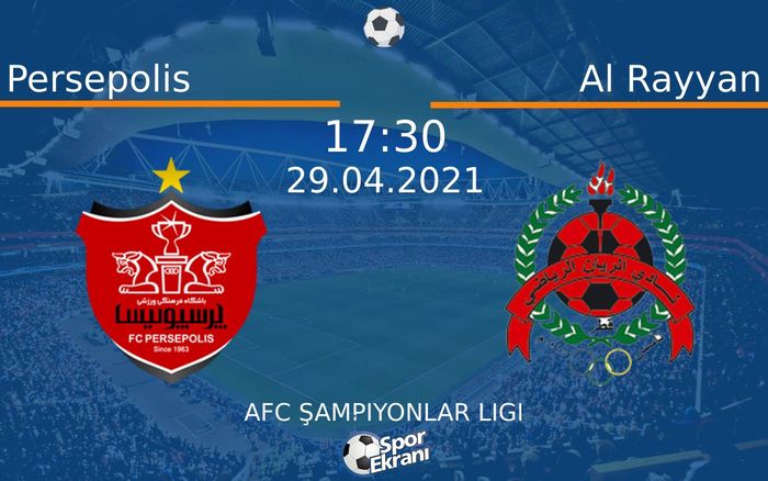 29 Nisan 2021 Persepolis vs Al Rayyan maçı Hangi Kanalda Saat Kaçta Yayınlanacak? 29 Nisan 2021 Persepolis vs Al Rayyan maçı Hangi Kanalda Saat Kaçta Yayınlanacak?