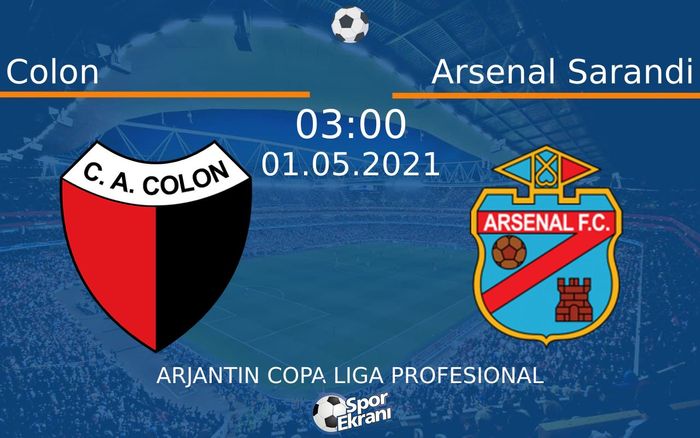 01 Mayıs 2021 Colon vs Arsenal Sarandi maçı Hangi Kanalda Saat Kaçta Yayınlanacak? 01 Mayıs 2021 Colon vs Arsenal Sarandi maçı Hangi Kanalda Saat Kaçta Yayınlanacak?