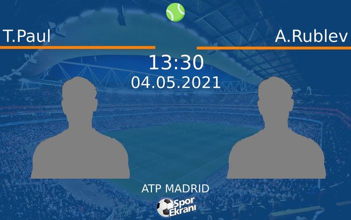 04 Mayıs 2021 T.Paul vs A.Rublev maçı Hangi Kanalda Saat Kaçta Yayınlanacak? 04 Mayıs 2021 T.Paul vs A.Rublev maçı Hangi Kanalda Saat Kaçta Yayınlanacak?