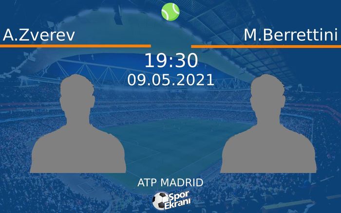 09 Mayıs 2021 A.Zverev vs M.Berrettini maçı Hangi Kanalda Saat Kaçta Yayınlanacak? 09 Mayıs 2021 A.Zverev vs M.Berrettini maçı Hangi Kanalda Saat Kaçta Yayınlanacak?