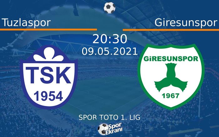 09 Mayıs 2021 Tuzlaspor vs Giresunspor maçı Hangi Kanalda Saat Kaçta Yayınlanacak? 09 Mayıs 2021 Tuzlaspor vs Giresunspor maçı Hangi Kanalda Saat Kaçta Yayınlanacak?