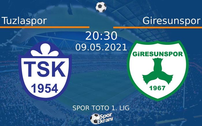 09 Mayıs 2021 Tuzlaspor vs Giresunspor maçı Hangi Kanalda Saat Kaçta Yayınlanacak?