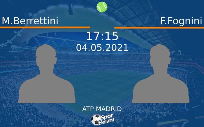 04 Mayıs 2021 M.Berrettini vs F.Fognini maçı Hangi Kanalda Saat Kaçta Yayınlanacak?