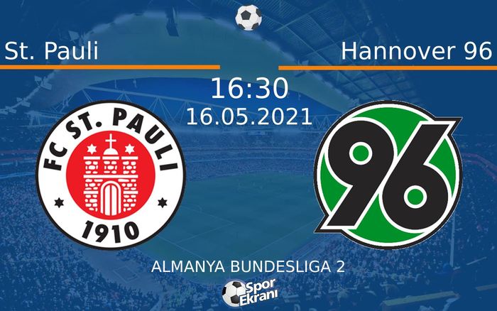 16 Mayıs 2021 St. Pauli vs Hannover 96 maçı Hangi Kanalda Saat Kaçta Yayınlanacak? 16 Mayıs 2021 St. Pauli vs Hannover 96 maçı Hangi Kanalda Saat Kaçta Yayınlanacak?