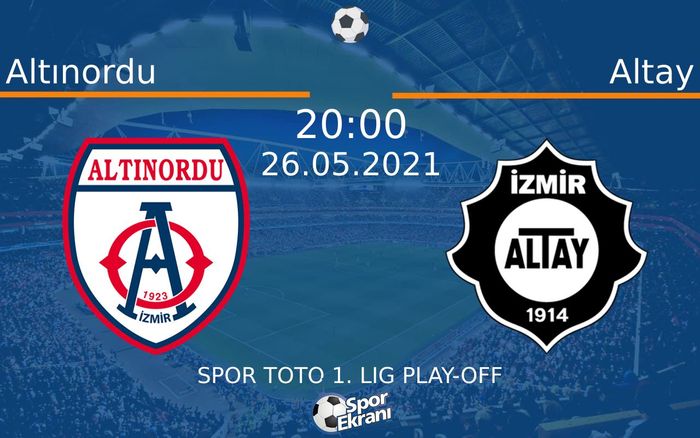 26 Mayıs 2021 Altınordu vs Altay maçı Hangi Kanalda Saat Kaçta Yayınlanacak? 26 Mayıs 2021 Altınordu vs Altay maçı Hangi Kanalda Saat Kaçta Yayınlanacak?