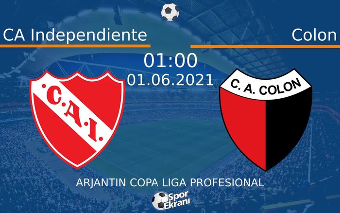 01 Haziran 2021 CA Independiente vs Colon maçı Hangi Kanalda Saat Kaçta Yayınlanacak? 01 Haziran 2021 CA Independiente vs Colon maçı Hangi Kanalda Saat Kaçta Yayınlanacak?