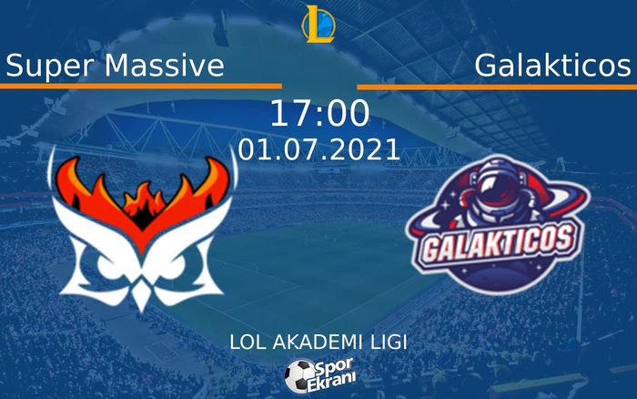 01 Temmuz 2021 Super Massive vs Galakticos maçı Hangi Kanalda Saat Kaçta Yayınlanacak? 01 Temmuz 2021 Super Massive vs Galakticos maçı Hangi Kanalda Saat Kaçta Yayınlanacak?