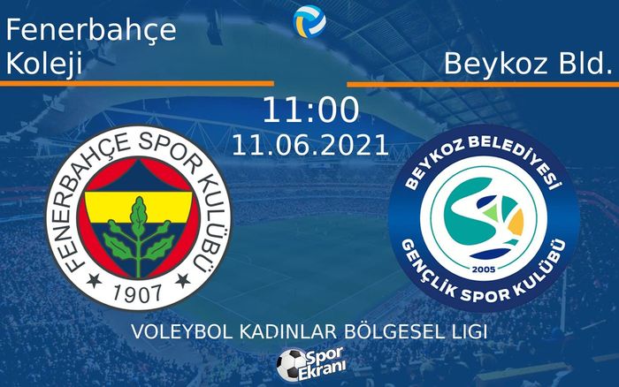 11 Haziran 2021 Fenerbahçe Koleji vs Beykoz Bld. maçı Hangi Kanalda Saat Kaçta Yayınlanacak? 11 Haziran 2021 Fenerbahçe Koleji vs Beykoz Bld. maçı Hangi Kanalda Saat Kaçta Yayınlanacak?