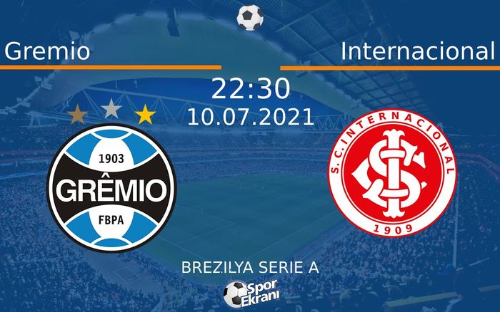 10 Temmuz 2021 Gremio vs Internacional maçı Hangi Kanalda Saat Kaçta Yayınlanacak? 10 Temmuz 2021 Gremio vs Internacional maçı Hangi Kanalda Saat Kaçta Yayınlanacak?