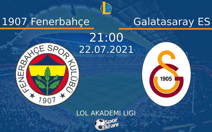 22 Temmuz 2021 1907 Fenerbahçe vs Galatasaray ES maçı Hangi Kanalda Saat Kaçta Yayınlanacak? 22 Temmuz 2021 1907 Fenerbahçe vs Galatasaray ES maçı Hangi Kanalda Saat Kaçta Yayınlanacak?