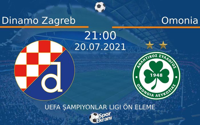 20 Temmuz 2021 Dinamo Zagreb vs Omonia maçı Hangi Kanalda Saat Kaçta Yayınlanacak? 20 Temmuz 2021 Dinamo Zagreb vs Omonia maçı Hangi Kanalda Saat Kaçta Yayınlanacak?