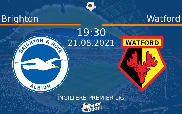 21 Ağustos 2021 Brighton vs Watford maçı Hangi Kanalda Saat Kaçta Yayınlanacak? 21 Ağustos 2021 Brighton vs Watford maçı Hangi Kanalda Saat Kaçta Yayınlanacak?