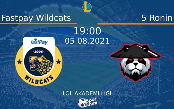05 Ağustos 2021 Fastpay Wildcats vs 5 Ronin maçı Hangi Kanalda Saat Kaçta Yayınlanacak? 05 Ağustos 2021 Fastpay Wildcats vs 5 Ronin maçı Hangi Kanalda Saat Kaçta Yayınlanacak?