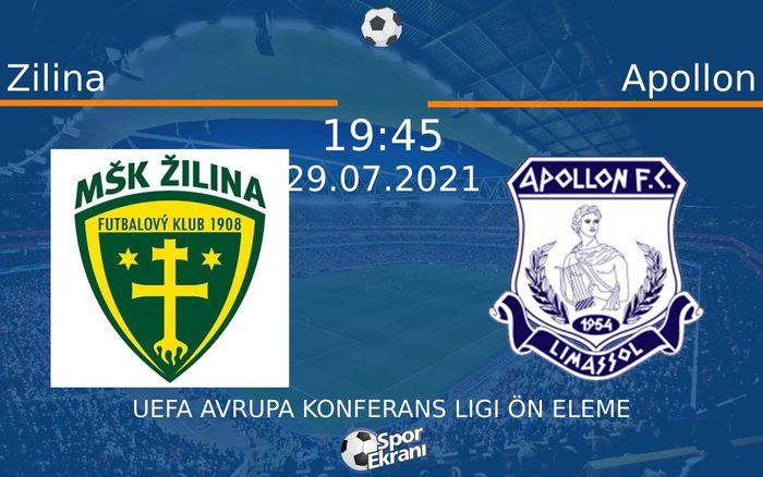29 Temmuz 2021 Zilina vs Apollon maçı Hangi Kanalda Saat Kaçta Yayınlanacak? 29 Temmuz 2021 Zilina vs Apollon maçı Hangi Kanalda Saat Kaçta Yayınlanacak?