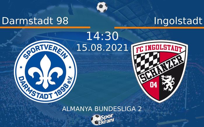 15 Ağustos 2021 Darmstadt 98 vs Ingolstadt maçı Hangi Kanalda Saat Kaçta Yayınlanacak? 15 Ağustos 2021 Darmstadt 98 vs Ingolstadt maçı Hangi Kanalda Saat Kaçta Yayınlanacak?
