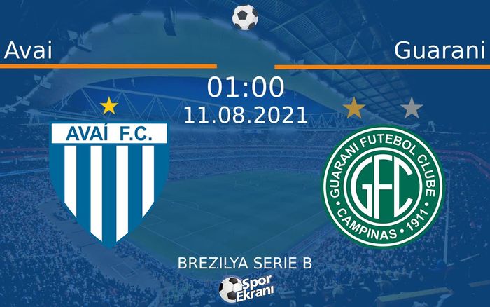 11 Ağustos 2021 Avai vs Guarani maçı Hangi Kanalda Saat Kaçta Yayınlanacak? 11 Ağustos 2021 Avai vs Guarani maçı Hangi Kanalda Saat Kaçta Yayınlanacak?