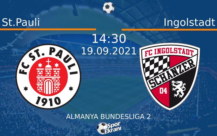 19 Eylül 2021 St.Pauli vs Ingolstadt maçı Hangi Kanalda Saat Kaçta Yayınlanacak? 19 Eylül 2021 St.Pauli vs Ingolstadt maçı Hangi Kanalda Saat Kaçta Yayınlanacak?