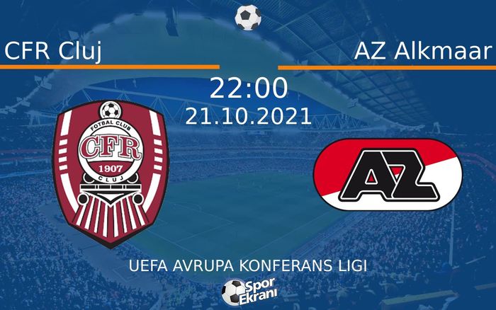 21 Ekim 2021 CFR Cluj vs AZ Alkmaar maçı Hangi Kanalda Saat Kaçta Yayınlanacak? 21 Ekim 2021 CFR Cluj vs AZ Alkmaar maçı Hangi Kanalda Saat Kaçta Yayınlanacak?