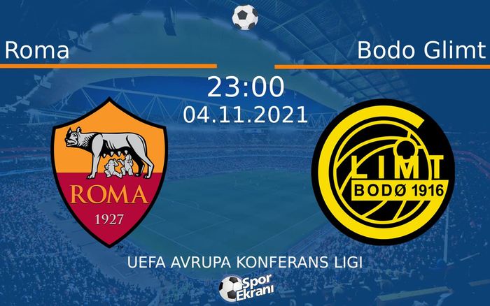 04 Kasım 2021 Roma vs Bodo Glimt maçı Hangi Kanalda Saat Kaçta Yayınlanacak? 04 Kasım 2021 Roma vs Bodo Glimt maçı Hangi Kanalda Saat Kaçta Yayınlanacak?