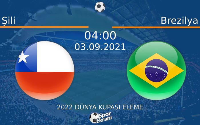 03 Eylül 2021 Şili vs Brezilya maçı Hangi Kanalda Saat Kaçta Yayınlanacak? 03 Eylül 2021 Şili vs Brezilya maçı Hangi Kanalda Saat Kaçta Yayınlanacak?