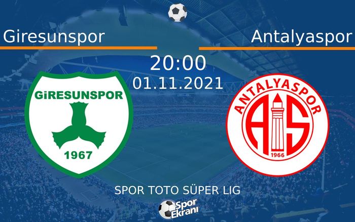 01 Kasım 2021 Giresunspor vs Antalyaspor maçı Hangi Kanalda Saat Kaçta Yayınlanacak? 01 Kasım 2021 Giresunspor vs Antalyaspor maçı Hangi Kanalda Saat Kaçta Yayınlanacak?
