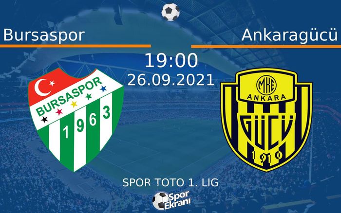 26 Eylül 2021 Bursaspor vs Ankaragücü maçı Hangi Kanalda Saat Kaçta Yayınlanacak? 26 Eylül 2021 Bursaspor vs Ankaragücü maçı Hangi Kanalda Saat Kaçta Yayınlanacak?