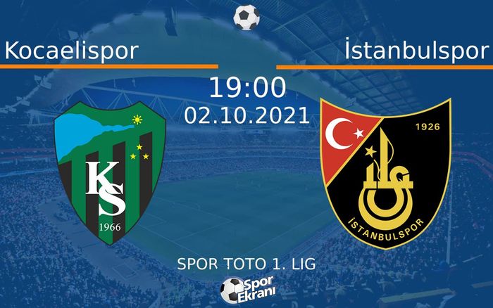 02 Ekim 2021 Kocaelispor vs İstanbulspor maçı Hangi Kanalda Saat Kaçta Yayınlanacak? 02 Ekim 2021 Kocaelispor vs İstanbulspor maçı Hangi Kanalda Saat Kaçta Yayınlanacak?
