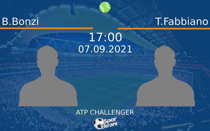 07 Eylül 2021 B.Bonzi vs T.Fabbiano maçı Hangi Kanalda Saat Kaçta Yayınlanacak? 07 Eylül 2021 B.Bonzi vs T.Fabbiano maçı Hangi Kanalda Saat Kaçta Yayınlanacak?