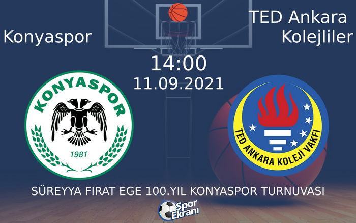 11 Eylül 2021 Konyaspor vs TED Ankara Kolejliler maçı Hangi Kanalda Saat Kaçta Yayınlanacak? 11 Eylül 2021 Konyaspor vs TED Ankara Kolejliler maçı Hangi Kanalda Saat Kaçta Yayınlanacak?