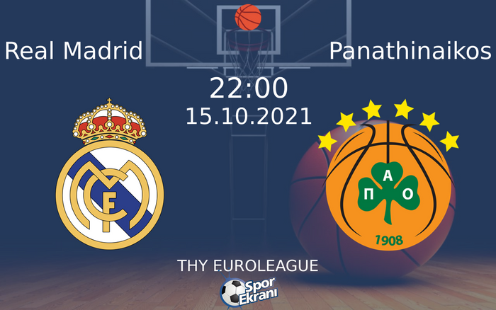 15 Ekim 2021 Real Madrid vs Panathinaikos maçı Hangi Kanalda Saat Kaçta Yayınlanacak? 15 Ekim 2021 Real Madrid vs Panathinaikos maçı Hangi Kanalda Saat Kaçta Yayınlanacak?