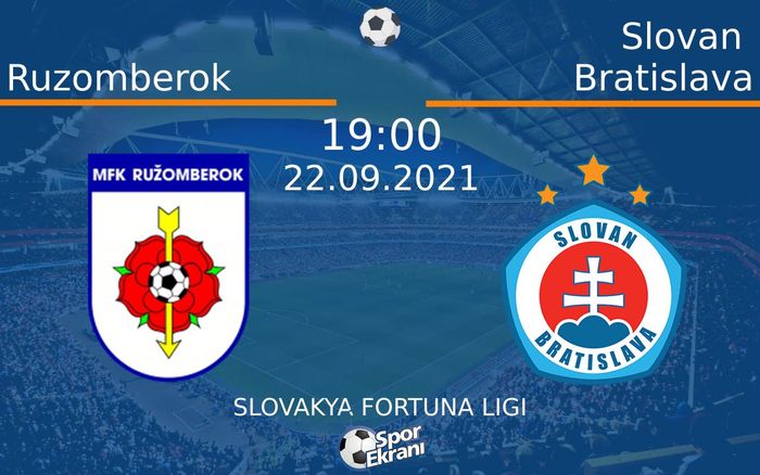 22 Eylül 2021 Ruzomberok vs Slovan Bratislava maçı Hangi Kanalda Saat Kaçta Yayınlanacak? 22 Eylül 2021 Ruzomberok vs Slovan Bratislava maçı Hangi Kanalda Saat Kaçta Yayınlanacak?
