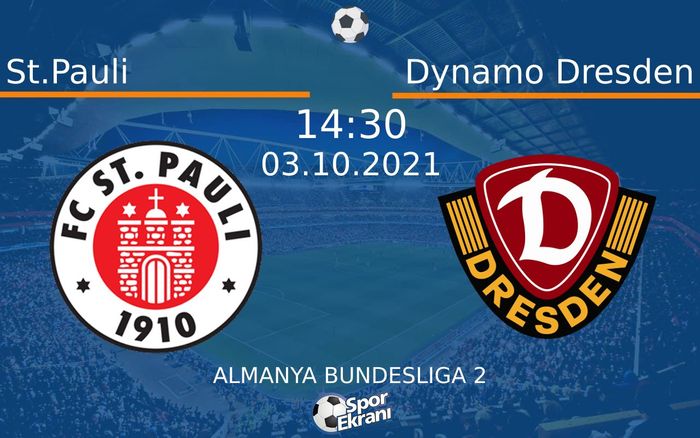03 Ekim 2021 St.Pauli vs Dynamo Dresden maçı Hangi Kanalda Saat Kaçta Yayınlanacak? 03 Ekim 2021 St.Pauli vs Dynamo Dresden maçı Hangi Kanalda Saat Kaçta Yayınlanacak?