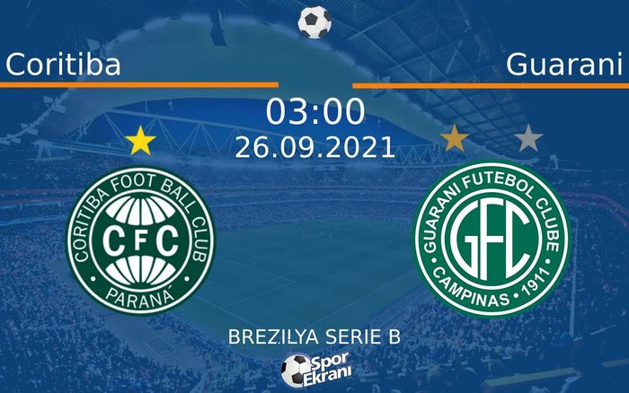 26 Eylül 2021 Coritiba vs Guarani maçı Hangi Kanalda Saat Kaçta Yayınlanacak? 26 Eylül 2021 Coritiba vs Guarani maçı Hangi Kanalda Saat Kaçta Yayınlanacak?