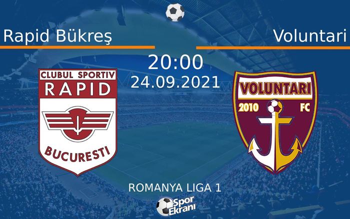 24 Eylül 2021 Rapid Bükreş vs Voluntari maçı Hangi Kanalda Saat Kaçta Yayınlanacak? 24 Eylül 2021 Rapid Bükreş vs Voluntari maçı Hangi Kanalda Saat Kaçta Yayınlanacak?