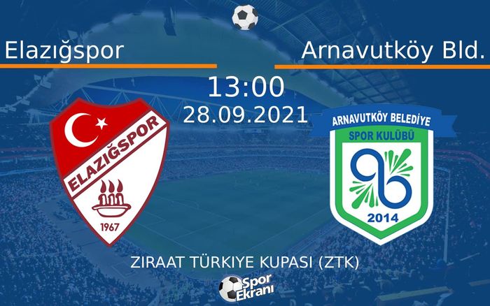 28 Eylül 2021 Elazığspor vs Arnavutköy Bld. maçı Hangi Kanalda Saat Kaçta Yayınlanacak? 28 Eylül 2021 Elazığspor vs Arnavutköy Bld. maçı Hangi Kanalda Saat Kaçta Yayınlanacak?