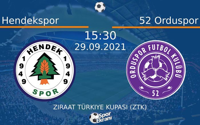 29 Eylül 2021 Hendekspor vs 52 Orduspor maçı Hangi Kanalda Saat Kaçta Yayınlanacak?