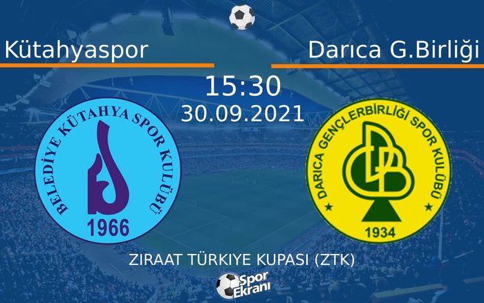 30 Eylül 2021 Kütahyaspor vs Darıca G.Birliği maçı Hangi Kanalda Saat Kaçta Yayınlanacak? 30 Eylül 2021 Kütahyaspor vs Darıca G.Birliği maçı Hangi Kanalda Saat Kaçta Yayınlanacak?