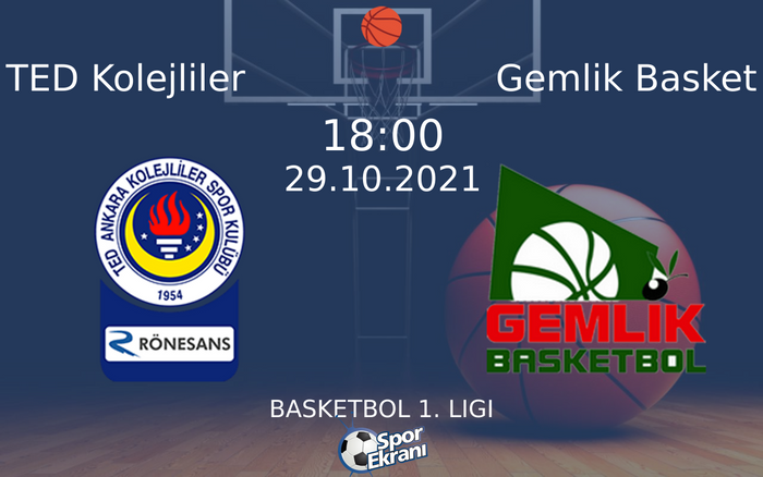29 Ekim 2021 TED Kolejliler vs Gemlik Basket maçı Hangi Kanalda Saat Kaçta Yayınlanacak? 29 Ekim 2021 TED Kolejliler vs Gemlik Basket maçı Hangi Kanalda Saat Kaçta Yayınlanacak?