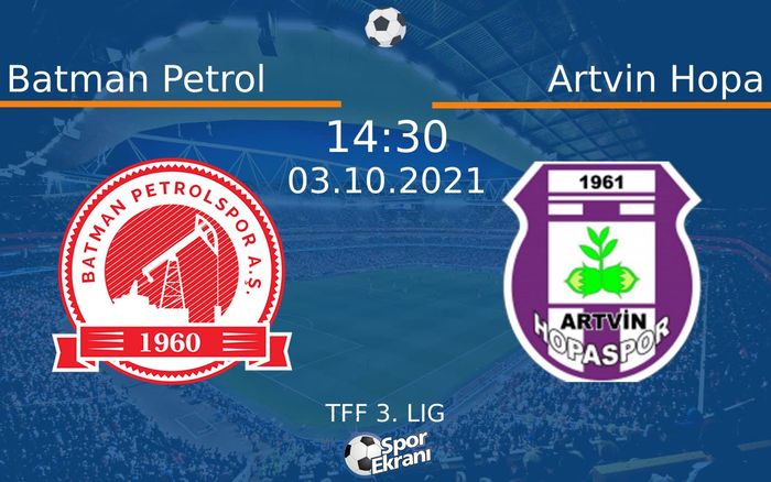 03 Ekim 2021 Batman Petrol vs Artvin Hopa maçı Hangi Kanalda Saat Kaçta Yayınlanacak? 03 Ekim 2021 Batman Petrol vs Artvin Hopa maçı Hangi Kanalda Saat Kaçta Yayınlanacak?